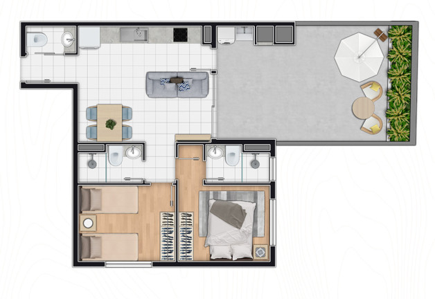 Imagem Apartamento com 2 Quartos à Venda, 155 m² em água Verde - Curitiba