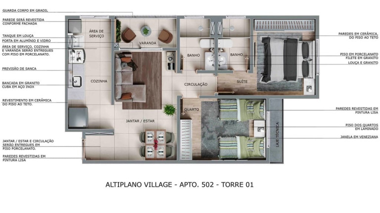 Imagem Apartamento com 2 Quartos à Venda, 94 m² em Altiplano Cabo Branco - João Pessoa Imagem Apartamento com 2 Quartos à Venda, 94 m² em Altiplano Cabo Branco - João Pessoa