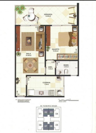 Imagem Apartamento com 1 Quarto à Venda, 56 m² em Centro - Cabo Frio Imagem Apartamento com 1 Quarto à Venda, 56 m² em Centro - Cabo Frio