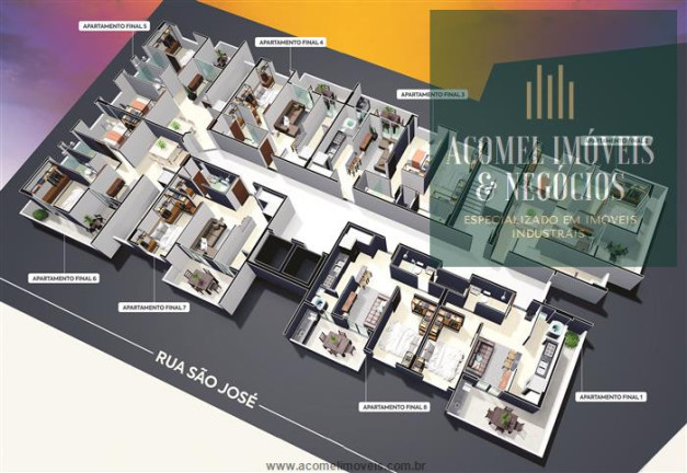 Imagem Apartamento com 1 Quarto à Venda, 48 m² em Vila Caiçara - Praia Grande