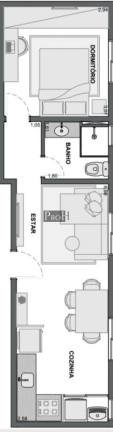 Imagem Apartamento com 1 Quarto à Venda, 37 m² em Nova Gerty - São Caetano Do Sul