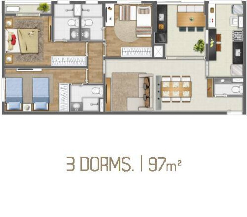 Imagem Apartamento com 3 Quartos à Venda, 97 m² em Dezoito Do Forte Empresarial/alphaville. - Barueri