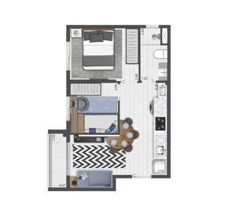 Imagem Apartamento com 1 Quarto à Venda, 27 m² em Moema - São Paulo