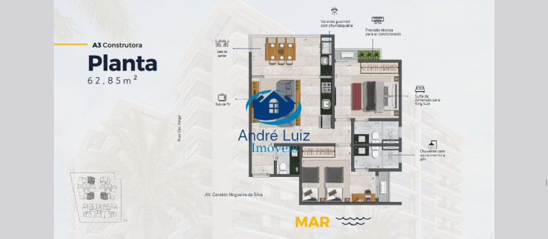 Imagem Apartamento com 2 Quartos à Venda, 60 m² em Massaguaçu - Caraguatatuba Imagem Apartamento com 2 Quartos à Venda, 60 m² em Massaguaçu - Caraguatatuba