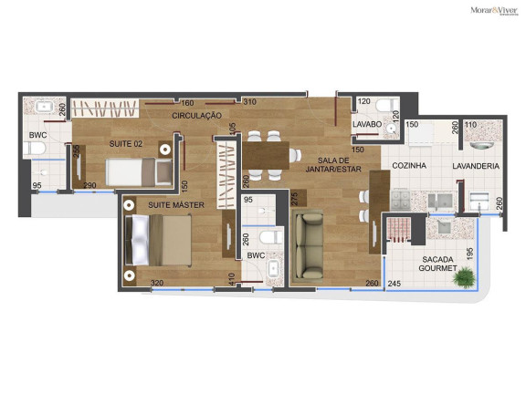 Imagem Apartamento com 2 Quartos à Venda, 77 m² em Centro - Curitiba
