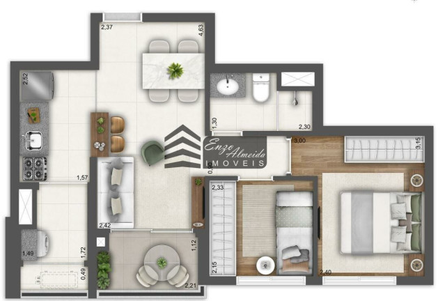 Imagem Apartamento com 1 Quarto à Venda, 31 m² em Pompeia - São Paulo Imagem Apartamento com 1 Quarto à Venda, 31 m² em Pompeia - São Paulo