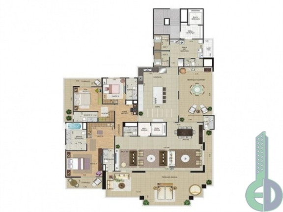 Imagem Imóvel com 4 Quartos à Venda, 353 m² em Jardim - Santo André Imagem Imóvel com 4 Quartos à Venda, 353 m² em Jardim - Santo André