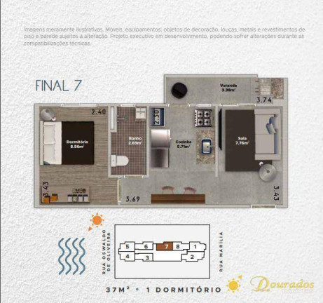 Imagem Apartamento com 1 Quarto à Venda, 38 m² em Boqueirão - Praia Grande Imagem Apartamento com 1 Quarto à Venda, 38 m² em Boqueirão - Praia Grande