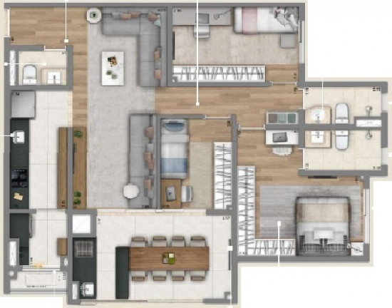 Imagem Cobertura com 3 Quartos à Venda, 192 m² em Jardim Itamarati - Campinas