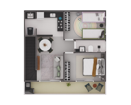 Imagem Casa com 2 Quartos à Venda, 43 m² em Ocian - Praia Grande