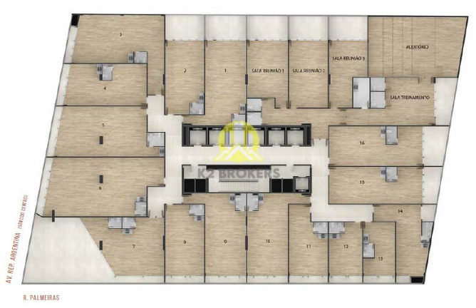 Imagem Sala Comercial à Venda, 44 m² em água Verde - Curitiba