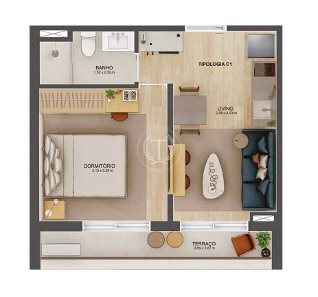 Imagem Apartamento com 1 Quarto à Venda, 36 m² em Ibirapuera - São Paulo