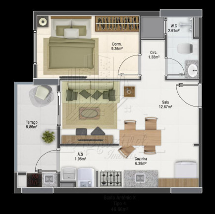Imagem Imóvel com 3 Quartos à Venda, 111 m² em Jardim Imperador - Praia Grande