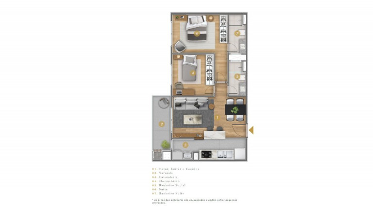 Imagem Apartamento com 2 Quartos à Venda, 66 m² em Cedro - Camboriú