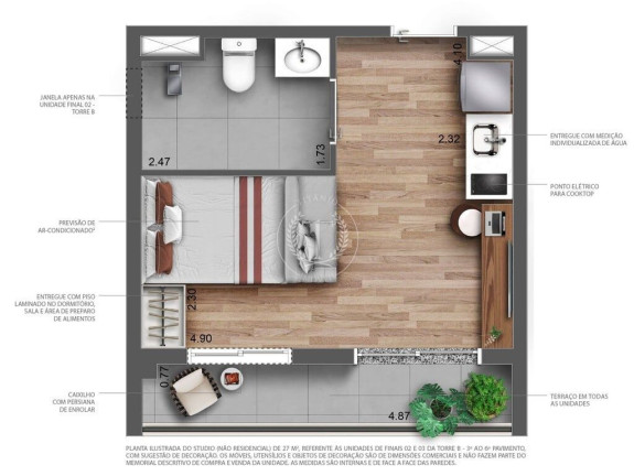 Imagem Apartamento com 1 Quarto à Venda, 28 m² em Perdizes - São Paulo