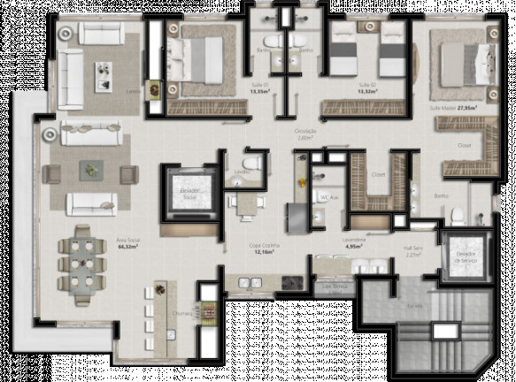 Imagem Apartamento com 3 Quartos à Venda, 180 m² em Petrópolis - Porto Alegre
