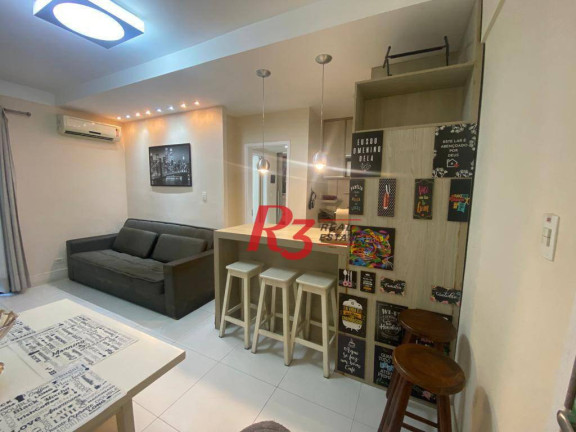 Imagem Apartamento com 1 Quarto à Venda ou Locação, 45 m² em Gonzaga - Santos Imagem Apartamento com 1 Quarto à Venda ou Locação, 45 m² em Gonzaga - Santos