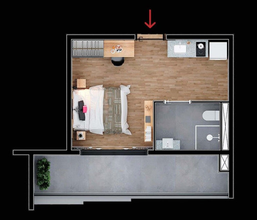Imagem Studio com 1 Quarto à Venda, 30 m² em Brooklin Paulista - São Paulo Imagem Studio com 1 Quarto à Venda, 30 m² em Brooklin Paulista - São Paulo