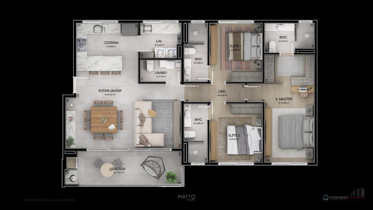 Imagem Apartamento com 3 Quartos à Venda, 246 m² em Cacupé - Florianópolis