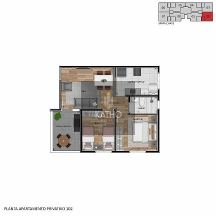 Imagem Apartamento com 2 Quartos à Venda, 44 m² em Juliana - Belo Horizonte Imagem Apartamento com 2 Quartos à Venda, 44 m² em Juliana - Belo Horizonte