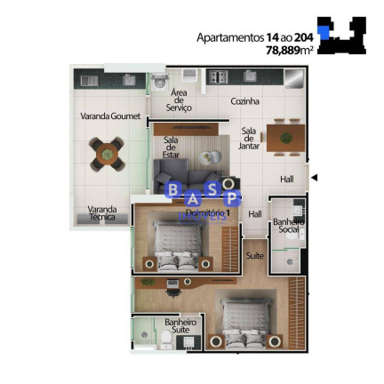 Imagem Apartamento com 2 Quartos à Venda, 78 m² em Centro - Mongaguá