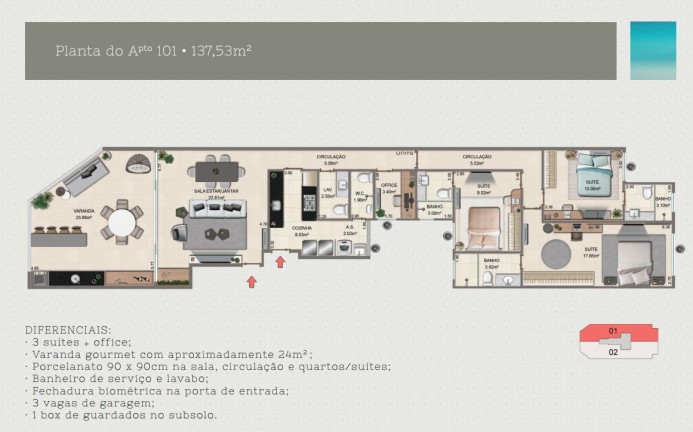 Imagem Apartamento com 3 Quartos à Venda, 138 m² em Barra Da Tijuca - Rio De Janeiro