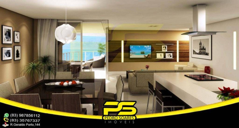 Imagem Apartamento com 2 Quartos à Venda, 160 m² em Altiplano Cabo Branco - João Pessoa