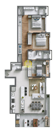 Imagem Apartamento com 3 Quartos à Venda, 107 m² em água Verde - Curitiba Imagem Apartamento com 3 Quartos à Venda, 107 m² em água Verde - Curitiba