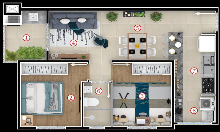 Imagem Apartamento com 2 Quartos à Venda, 48 m² em Vila Carvalho - Sorocaba Imagem Apartamento com 2 Quartos à Venda, 48 m² em Vila Carvalho - Sorocaba