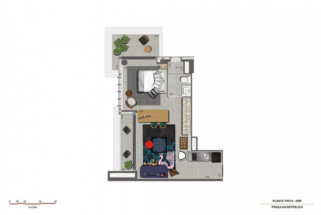 Imagem Studio com 1 Quarto à Venda, 28 m² em Centro - São Paulo