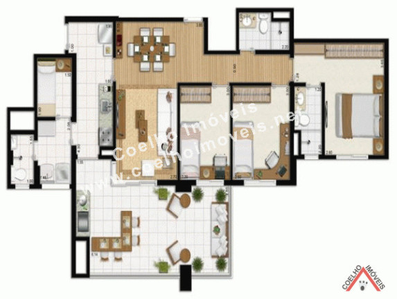 Apartamento à Venda, 164 m² em Jardim Dom Bosco - São Paulo