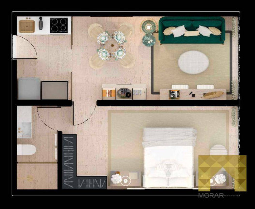 Imagem Apartamento com 1 Quarto à Venda, 32 m² em Cabo Branco - João Pessoa