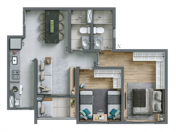 Imagem Apartamento com 3 Quartos à Venda, 69 m² em Rudge Ramos - São Bernardo Do Campo