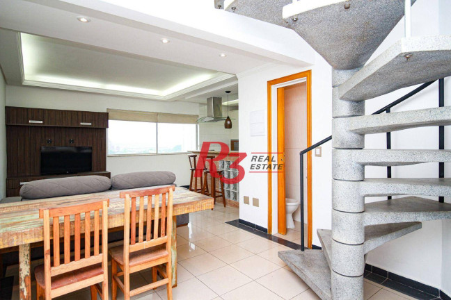 Apartamento com 2 Quartos à Venda ou Locação, 100 m² em Estuário - Santos