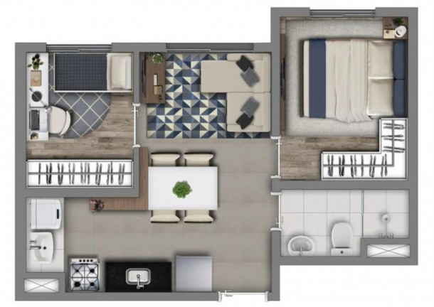 Imagem Imóvel com 2 Quartos à Venda, 33 m² em Vila Prudente - São Paulo