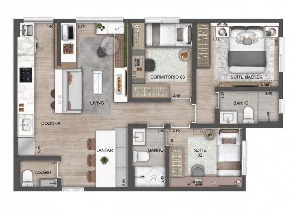 Imagem Cobertura com 3 Quartos à Venda, 187 m² em Butantã - São Paulo