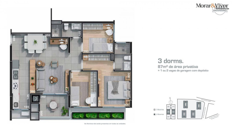 Imagem Apartamento com 3 Quartos à Venda, 87 m² em Campo Comprido - Curitiba