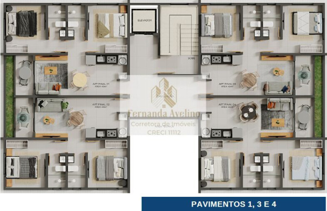 Imagem Apartamento com 2 Quartos à Venda, 45 m² em Cristo Redentor - João Pessoa Imagem Apartamento com 2 Quartos à Venda, 45 m² em Cristo Redentor - João Pessoa