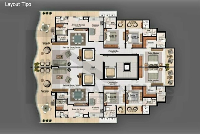Imagem Apartamento com 3 Quartos à Venda, 220 m² em Cremação - Belém Imagem Apartamento com 3 Quartos à Venda, 220 m² em Cremação - Belém