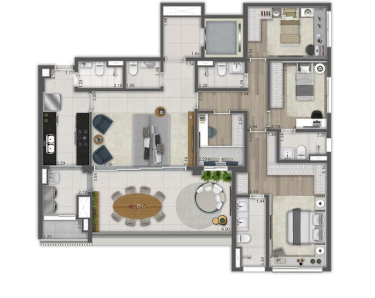 Imagem Apartamento com 4 Quartos à Venda, 194 m² em Brooklin Paulista - São Paulo