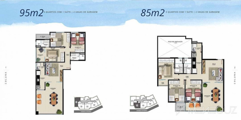 Imagem Apartamento com 3 Quartos à Venda, 95 m² em Praia Do Morro - Guarapari Imagem Apartamento com 3 Quartos à Venda, 95 m² em Praia Do Morro - Guarapari