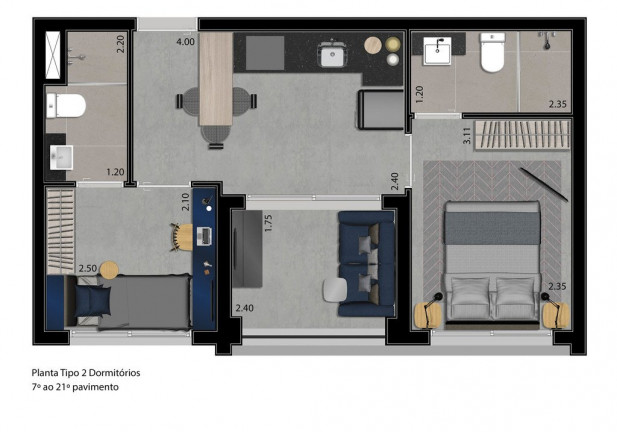 Imagem Apartamento com 1 Quarto à Venda, 45 m² em Perdizes - São Paulo