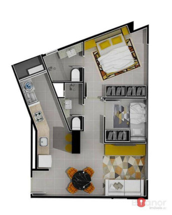 Imagem Apartamento com 2 Quartos à Venda, 54 m² em Itoupava Seca - Blumenau Imagem Apartamento com 2 Quartos à Venda, 54 m² em Itoupava Seca - Blumenau
