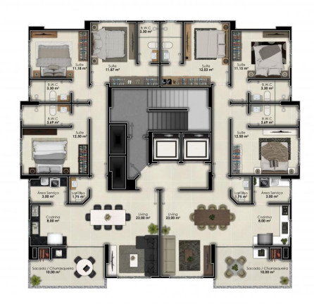 Imagem Apartamento com 3 Quartos à Venda, 106 m² em Meia Praia - Itapema Imagem Apartamento com 3 Quartos à Venda, 106 m² em Meia Praia - Itapema