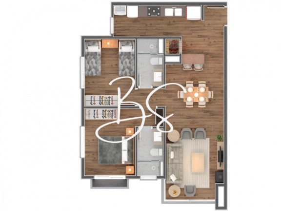 Imagem Apartamento com 2 Quartos à Venda, 71 m² em Av. Central - Gramado