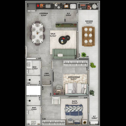 Imagem Apartamento com 2 Quartos à Venda, 81 m² em Boqueirao - Praia Grande Imagem Apartamento com 2 Quartos à Venda, 81 m² em Boqueirao - Praia Grande