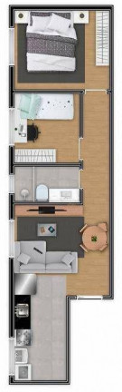 Imagem Apartamento com 2 Quartos à Venda, 38 m² em Vila Guilhermina - São Paulo