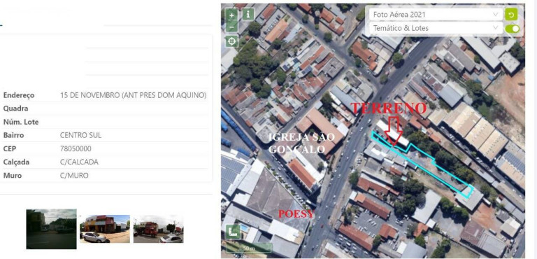 Imagem Terreno à Venda, 1.730 m² em Porto - Cuiabá Imagem Terreno à Venda, 1.730 m² em Porto - Cuiabá