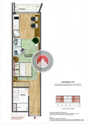 Imagem Apartamento com 1 Quarto à Venda, 32 m² em Centro - Rio De Janeiro