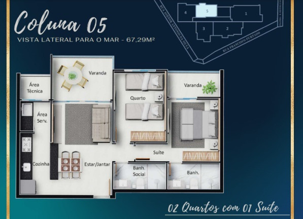 Imagem Imóvel com 2 Quartos à Venda, 67 m² em Muquiçaba - Guarapari Imagem Imóvel com 2 Quartos à Venda, 67 m² em Muquiçaba - Guarapari